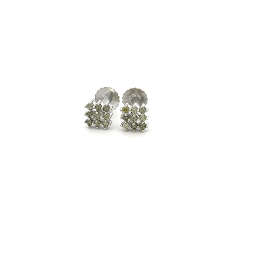 Multistone Light Green Earrings