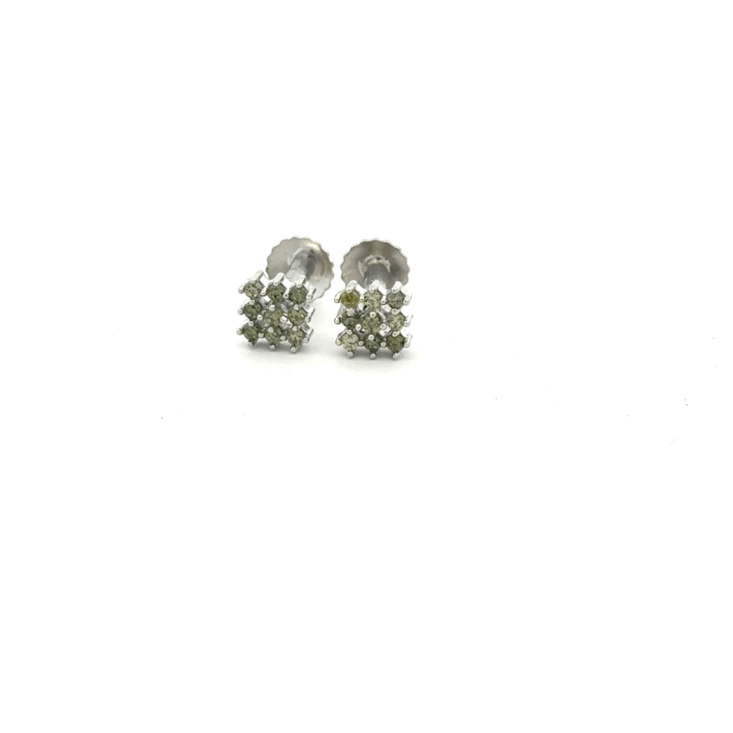 Multistone Light Green Earrings