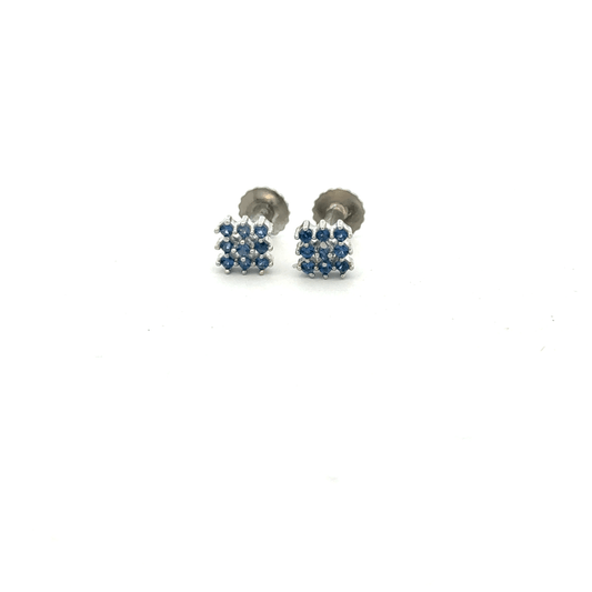 Multistone Blue Earrings