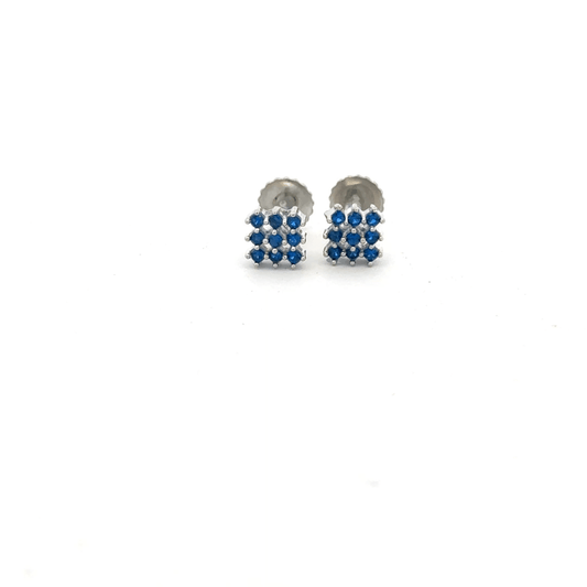 Multistone Blue Earrings