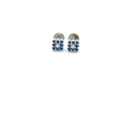 Multistone Blue Earrings