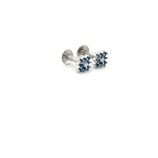 Multistone Blue Earrings