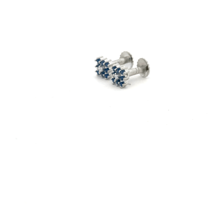 Multistone Blue Earrings