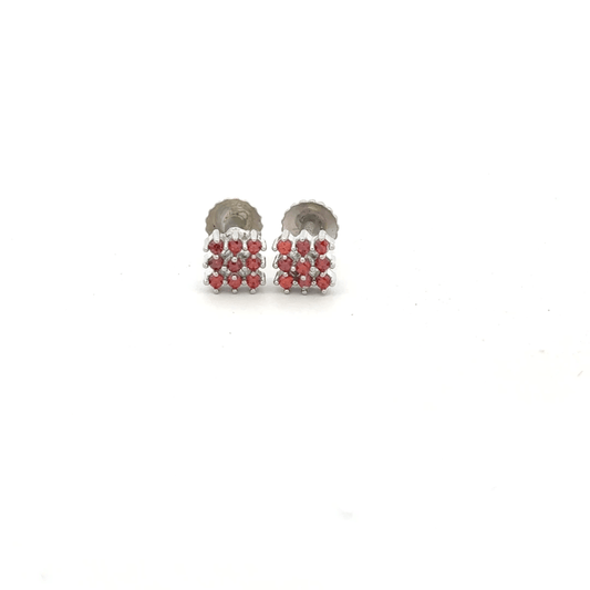 Multistone Orange Earrings