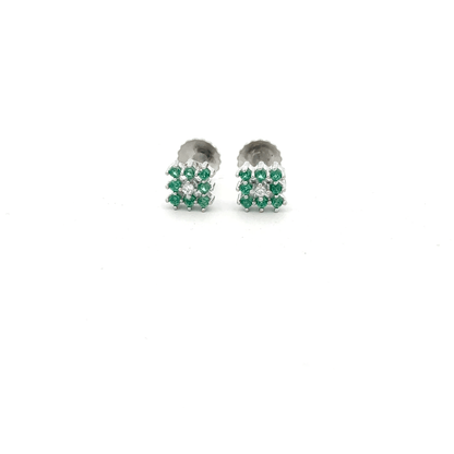 Green Multistone Earring