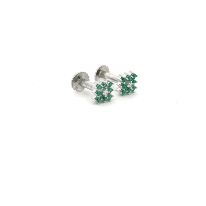 Green Multistone Earring