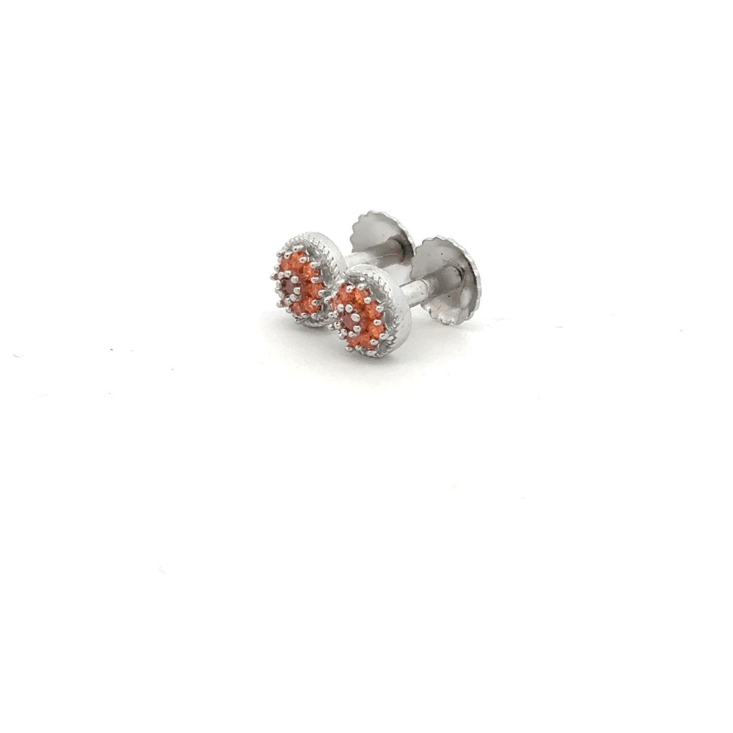 Multistone Orange Earrings