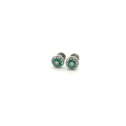 Green Multistone Earring