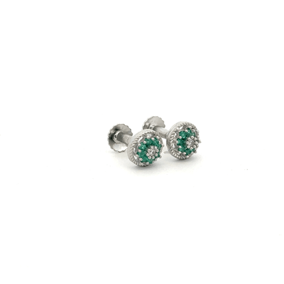 Green Multistone Earring