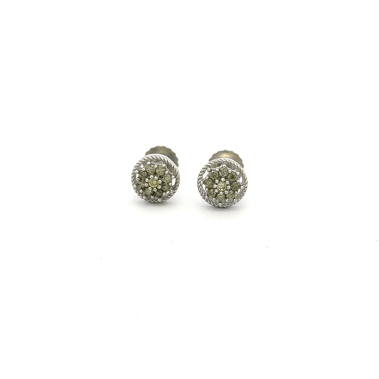 Green Multistone Earring