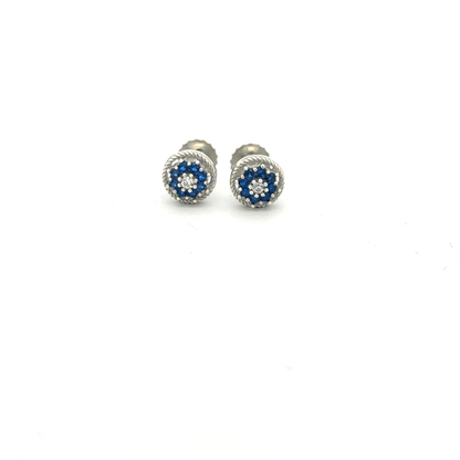 Multistone Blue Earrings