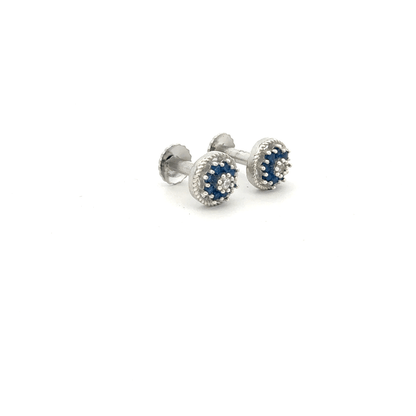Multistone Blue Earrings