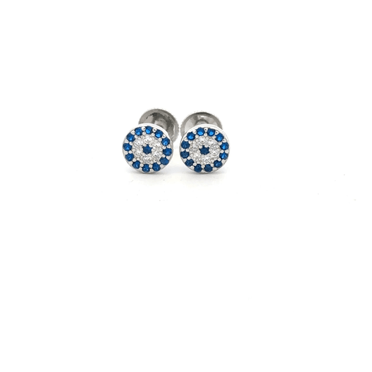 Circular Blue Earrings