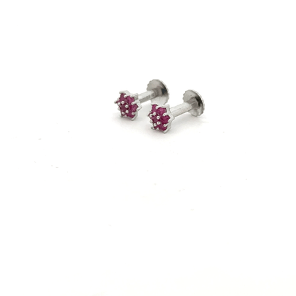 Star Red Earrings