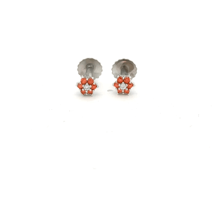 Star Orange Earrings
