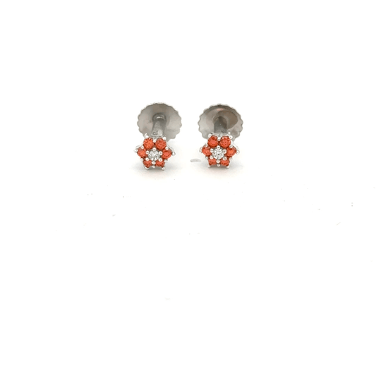 Star Orange Earrings