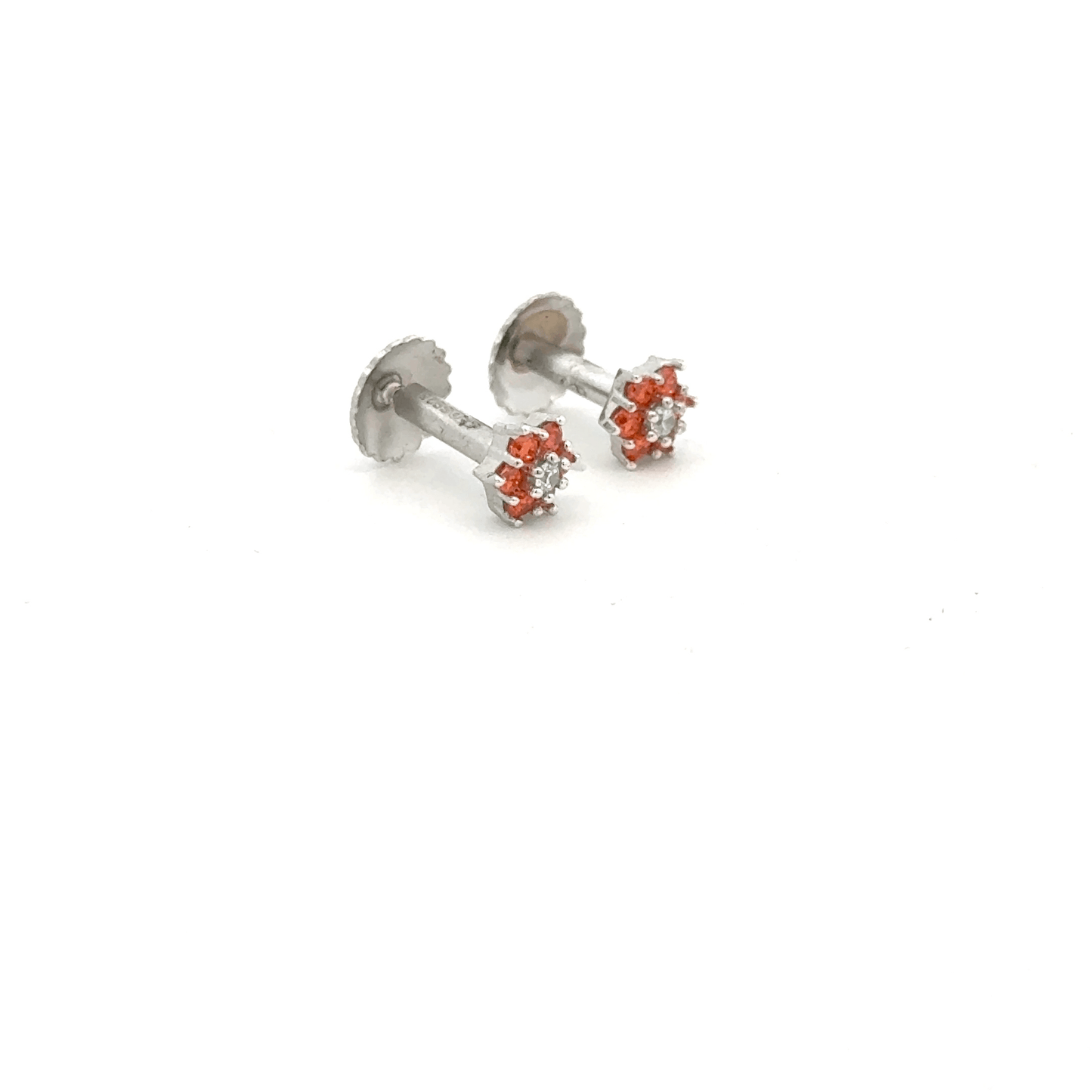Star Orange Earrings