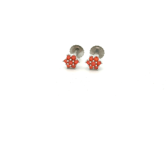 Star Orange Earrings