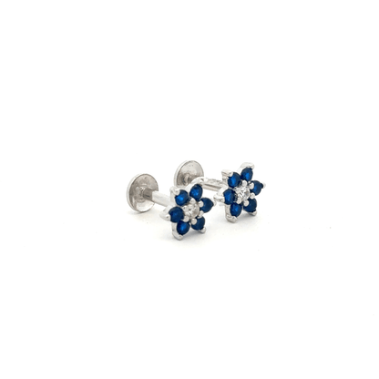 Blue Seven Stone Earring