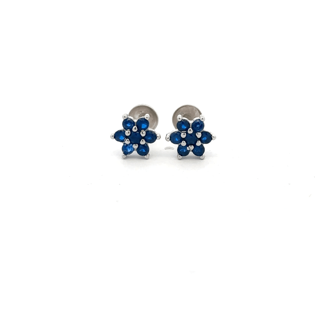 Satdani Blue Center Stone Earrings