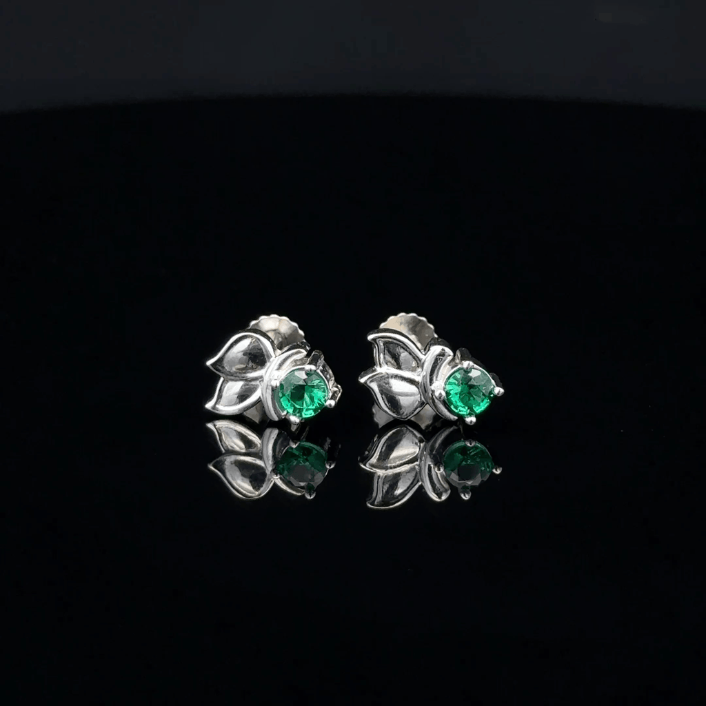 The Imperial Emerald Leaf earrings