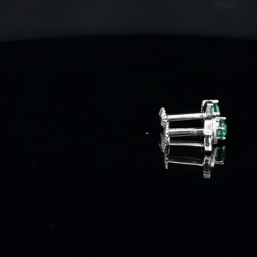 The Imperial Emerald Leaf earrings