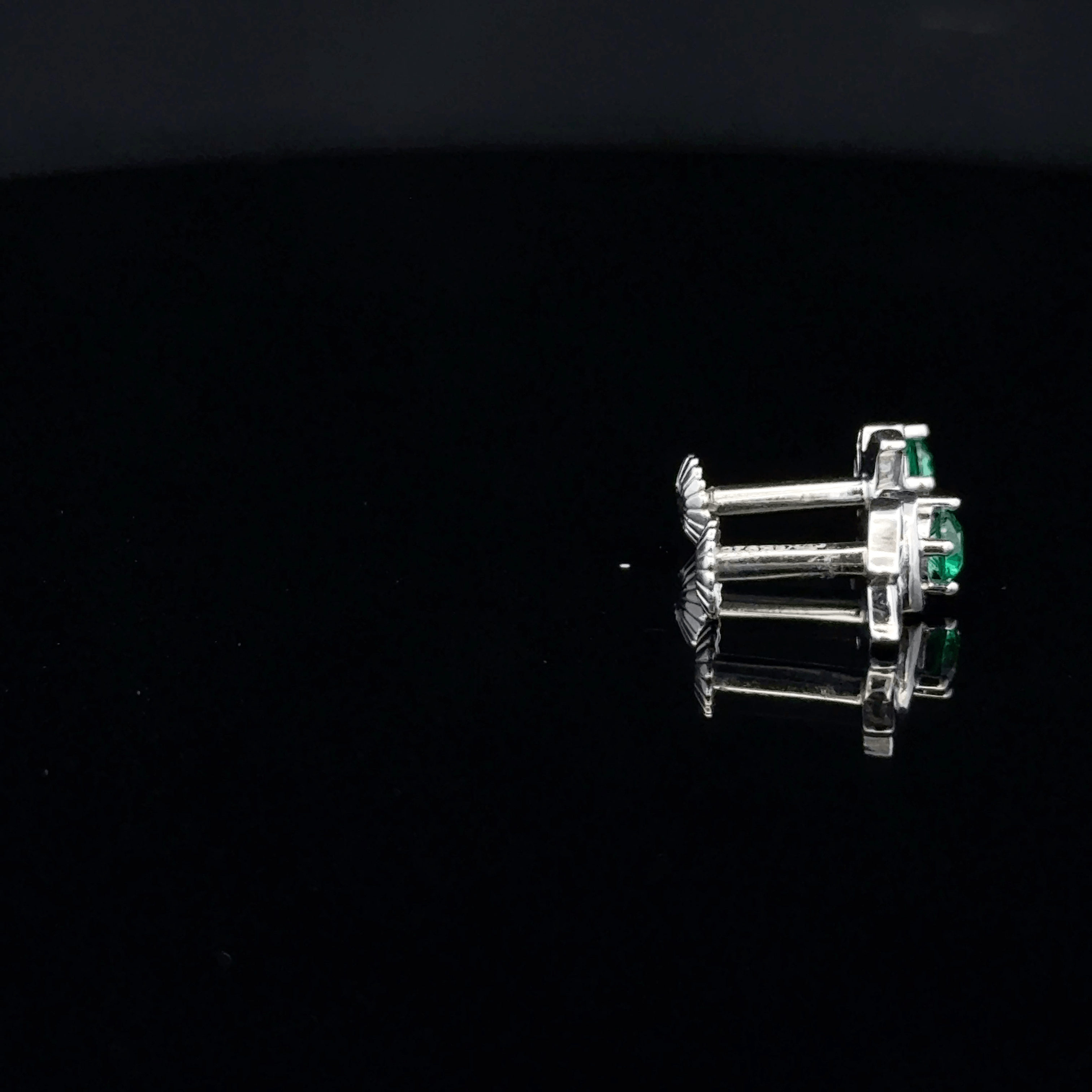 The Imperial Emerald Leaf earrings
