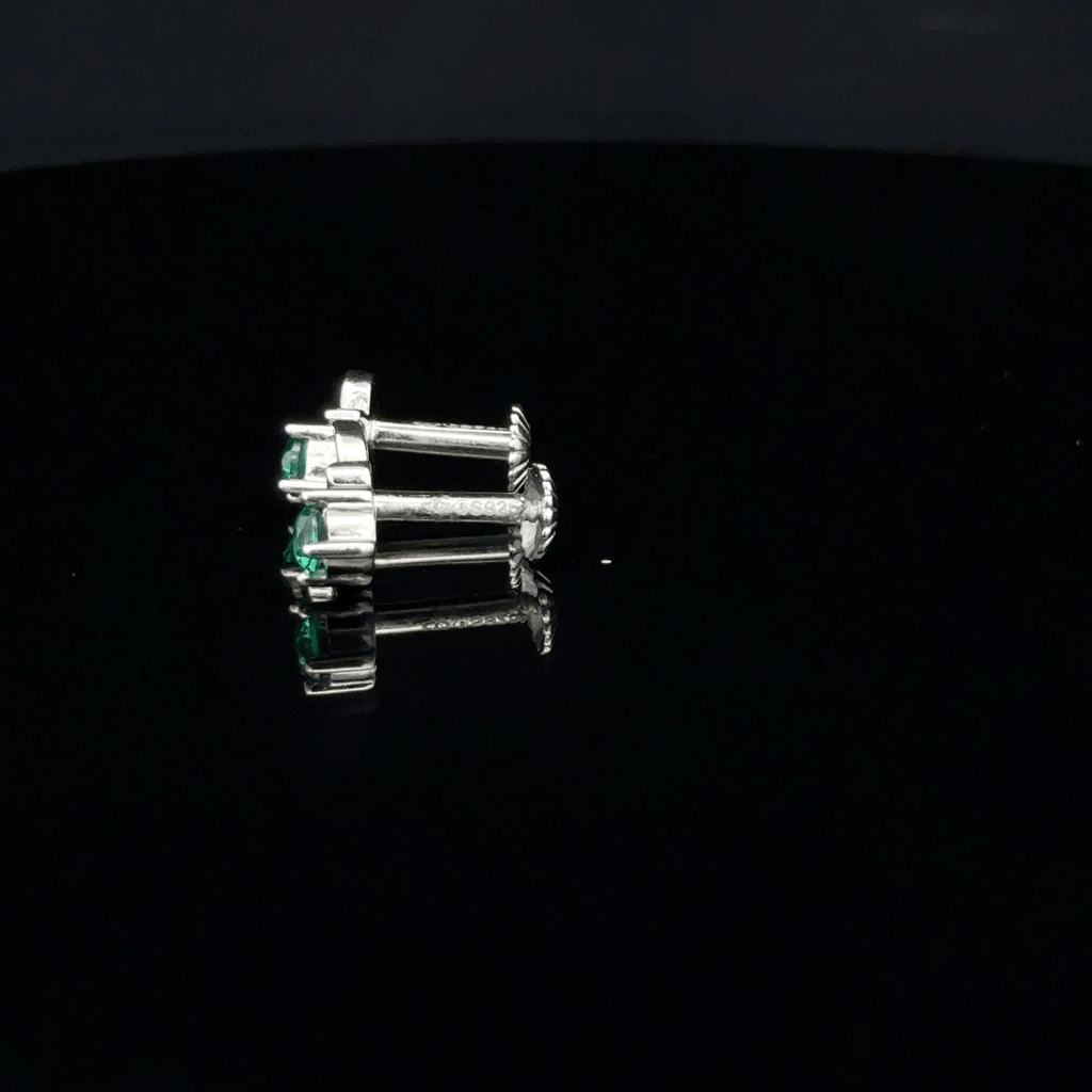 The Imperial Emerald Leaf earrings