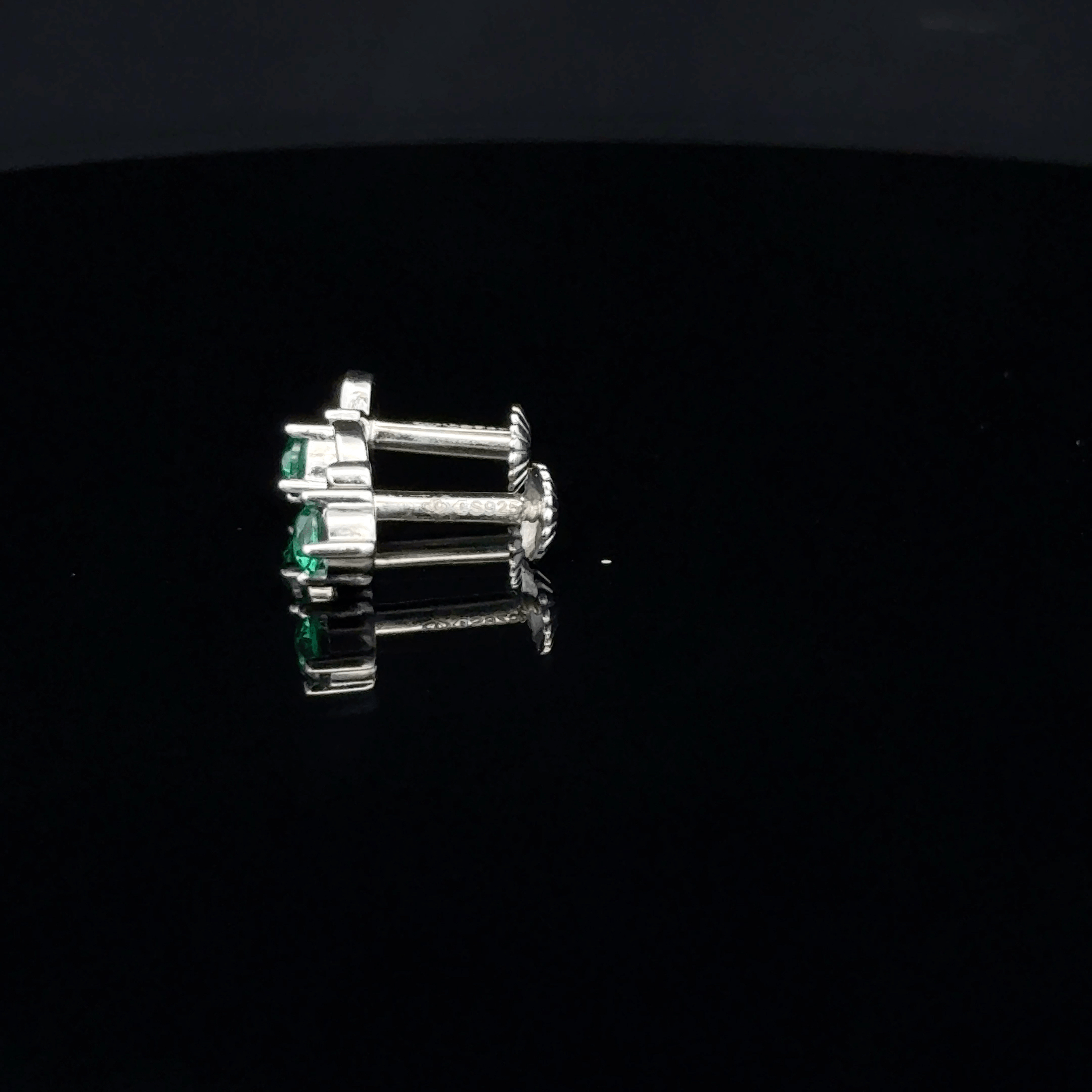 The Imperial Emerald Leaf earrings