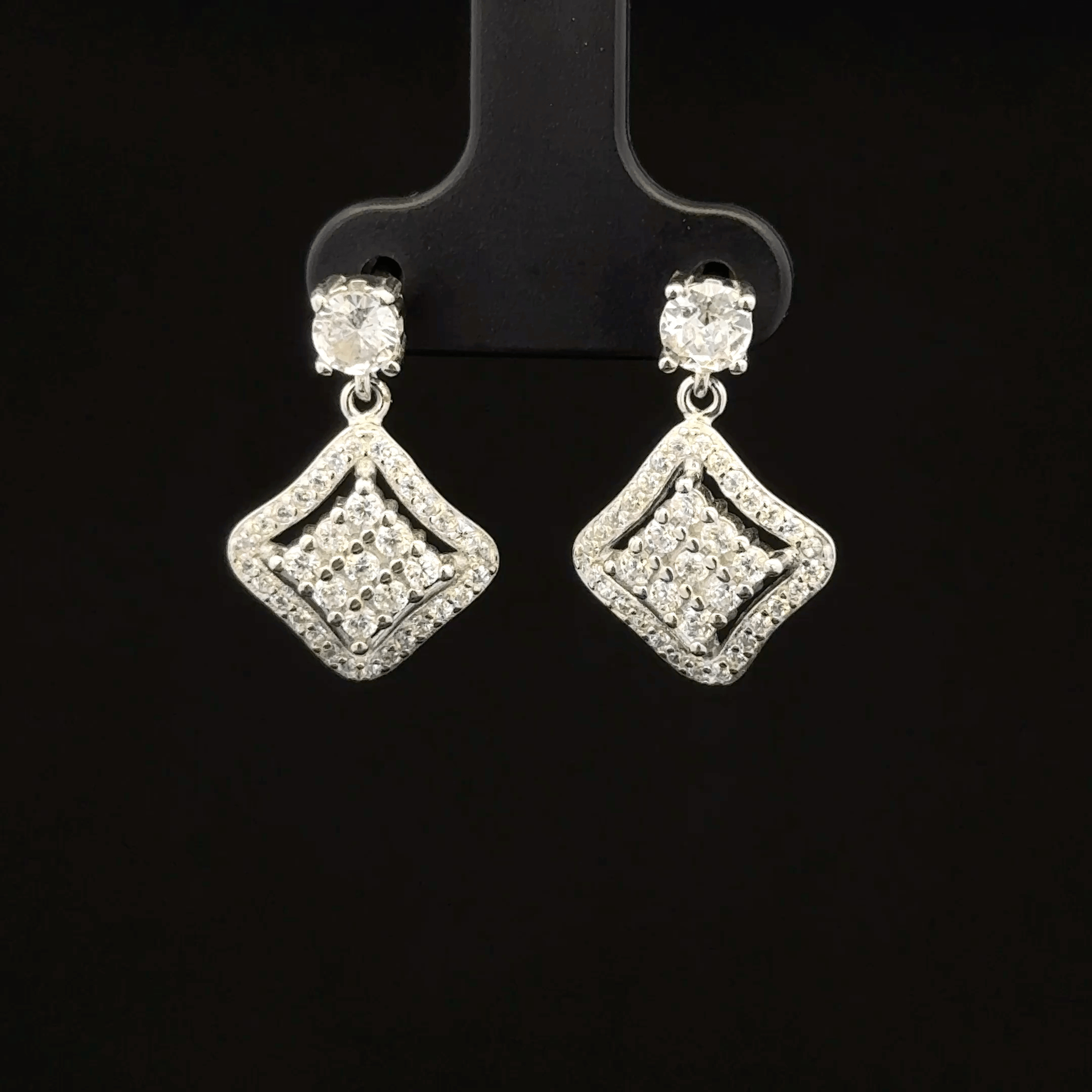 Aura Geometric Drops earrings