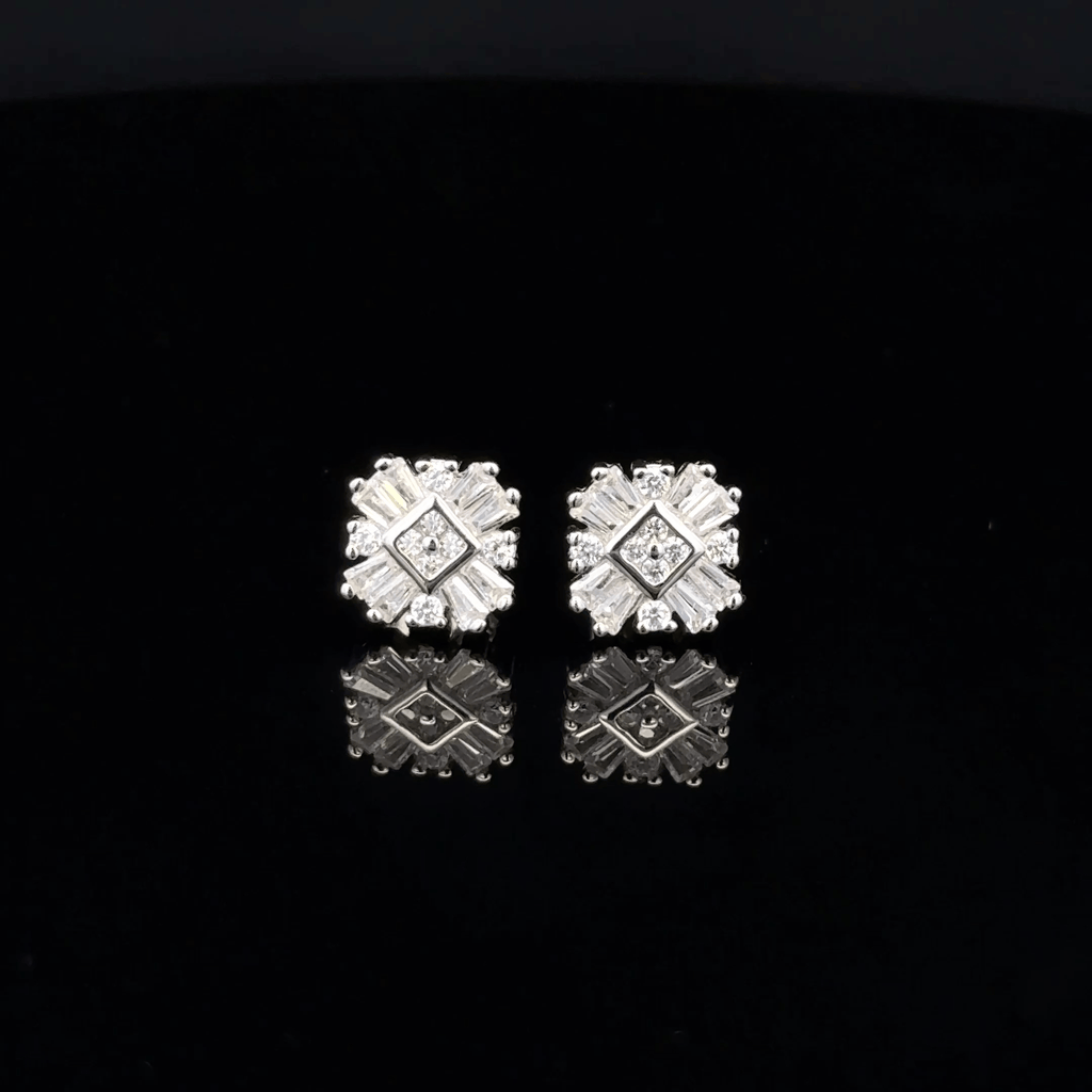 The Square Mosaic Starburst earrings