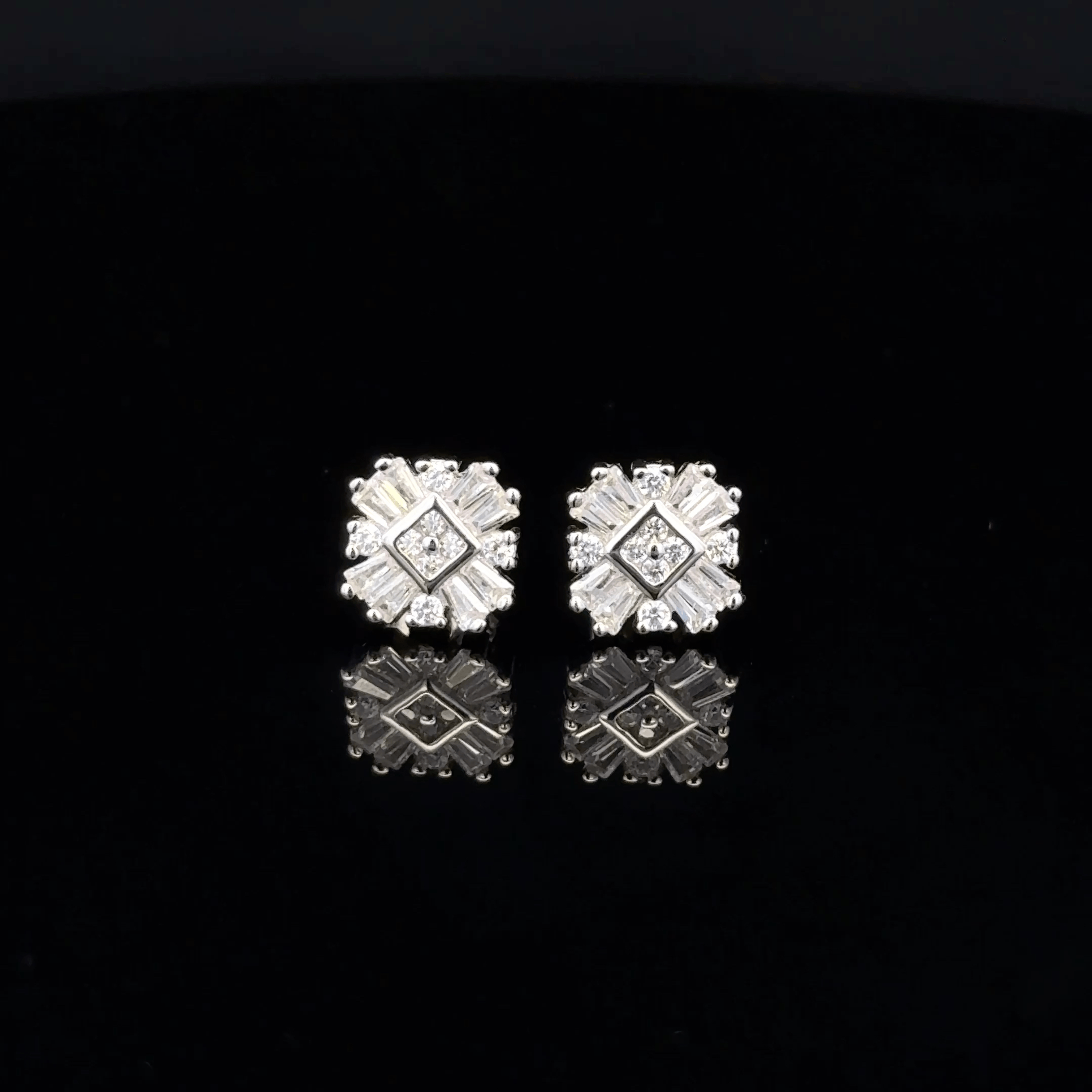 The Square Mosaic Starburst earrings
