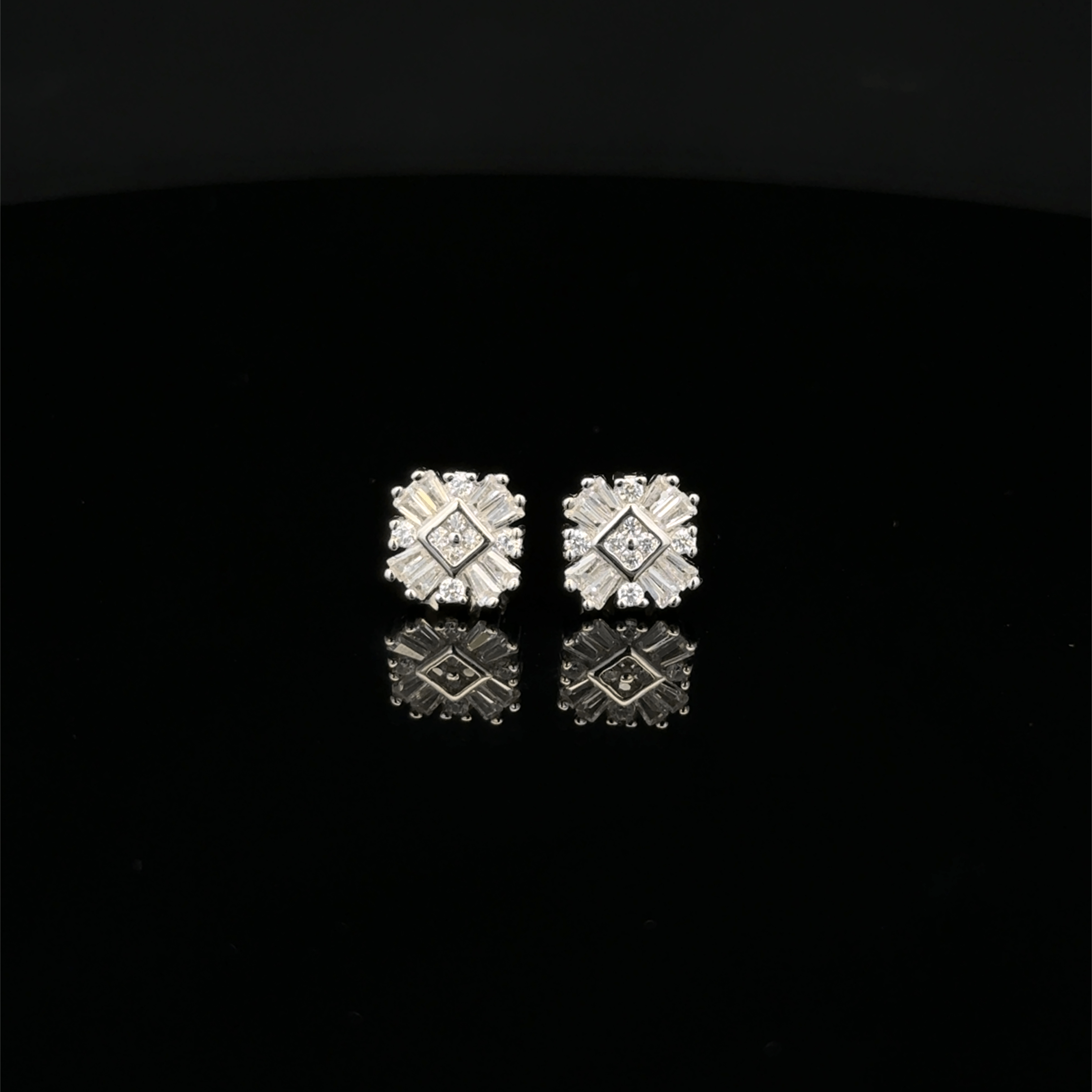The Square Mosaic Starburst earrings