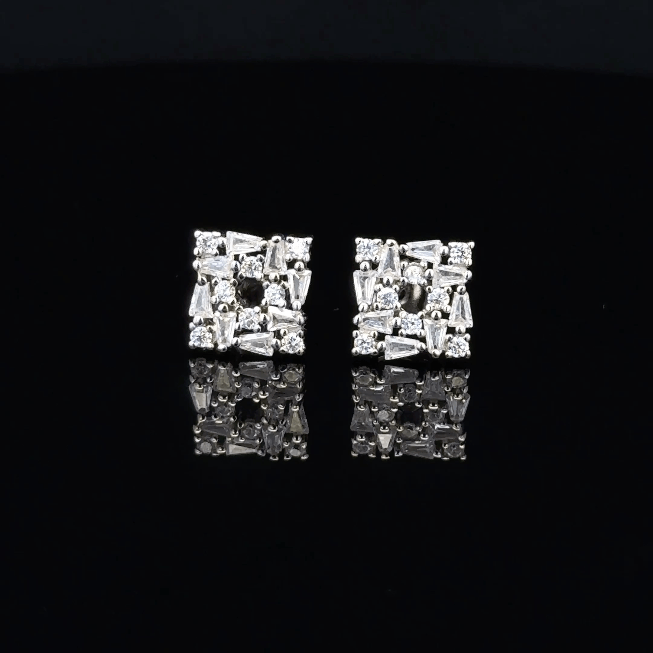 The Minimalist Prism Squares earrings