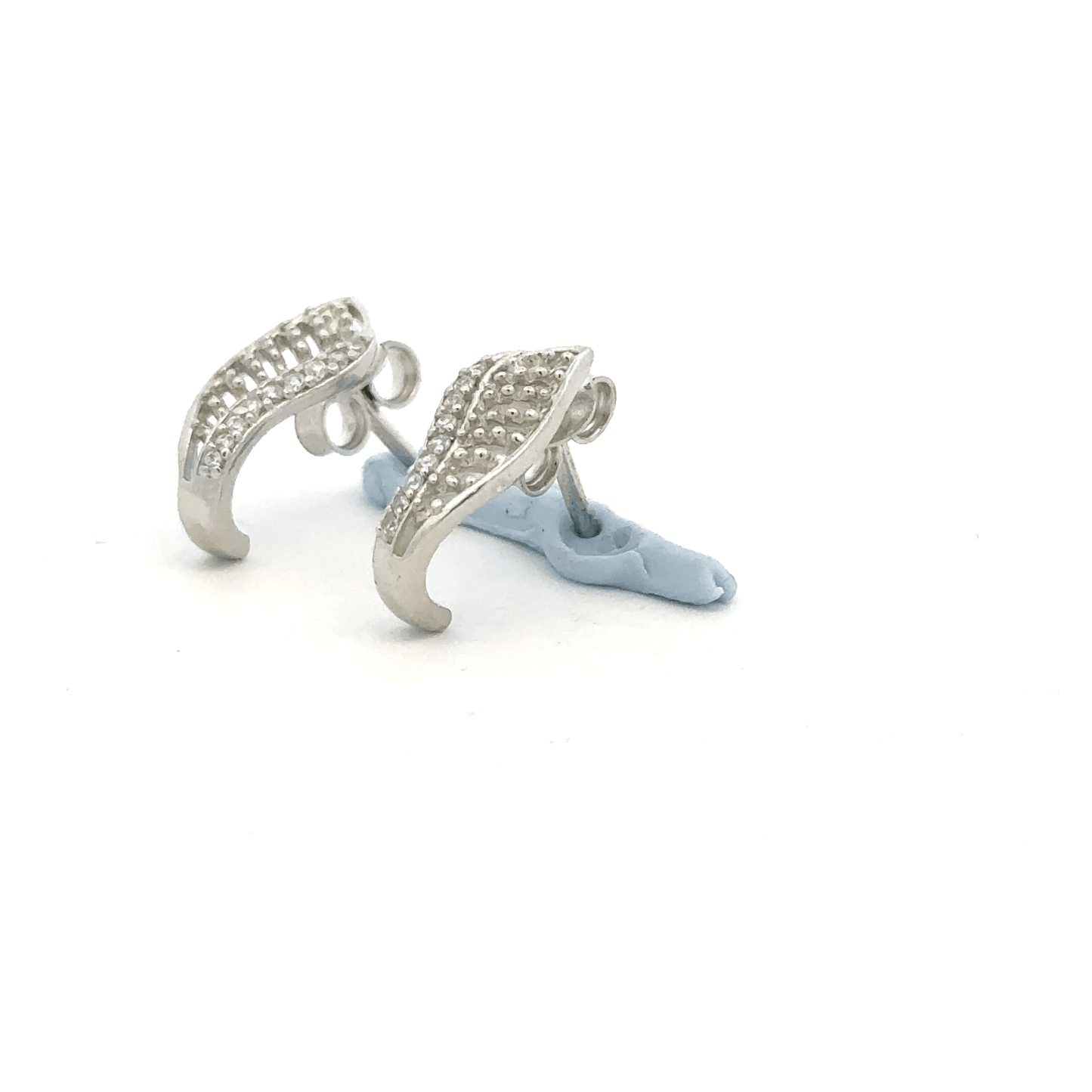 J Stud Earrings