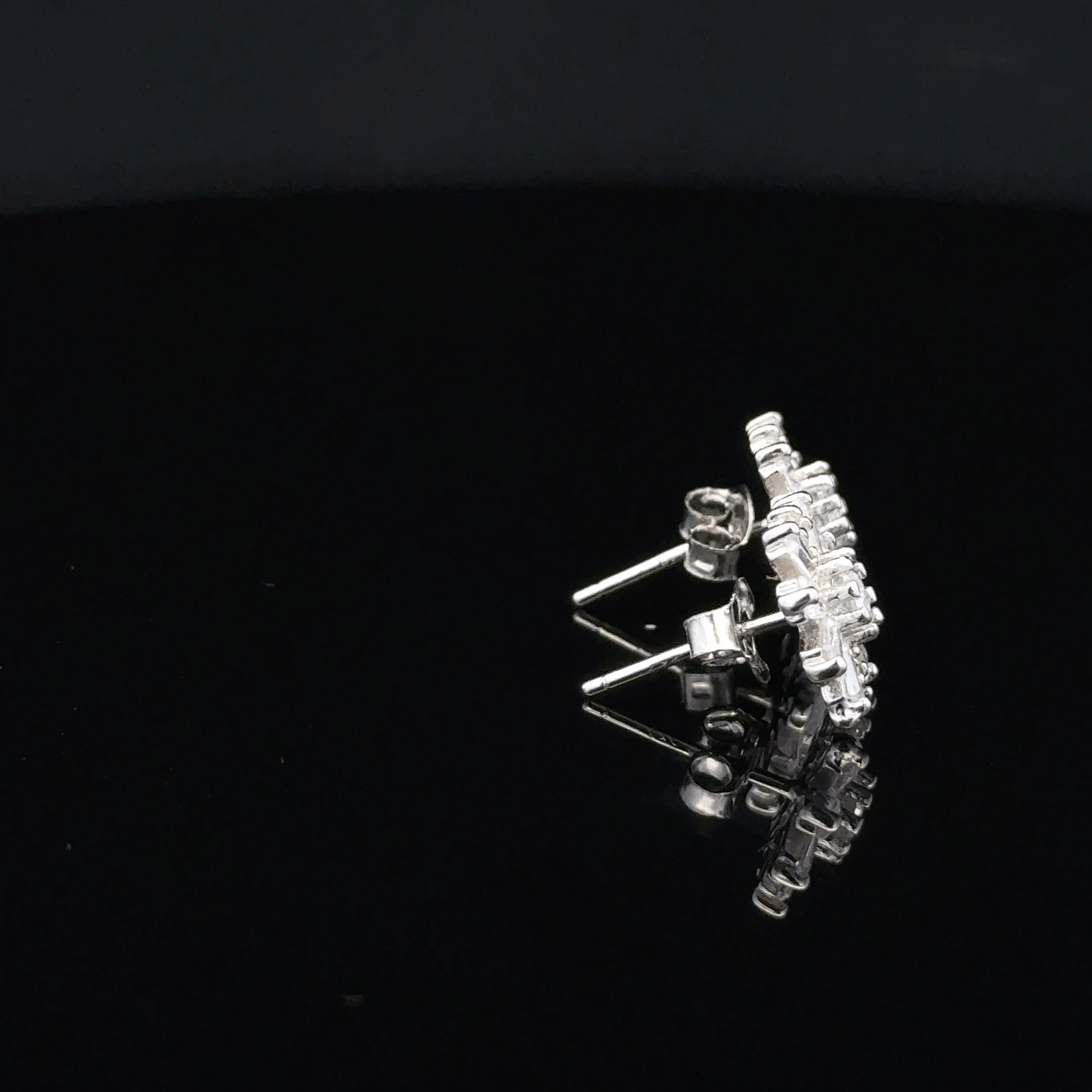 flower-shaped earrings