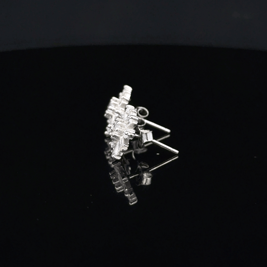 flower-shaped earrings