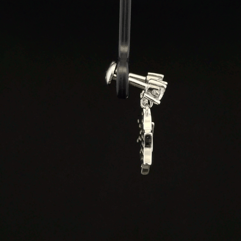 Star shape drop earrings