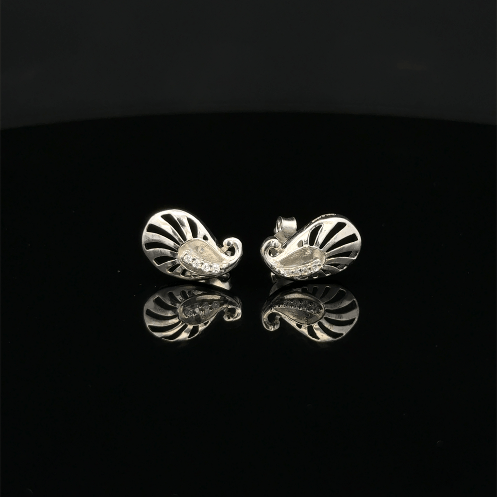 peacock-shaped earrings