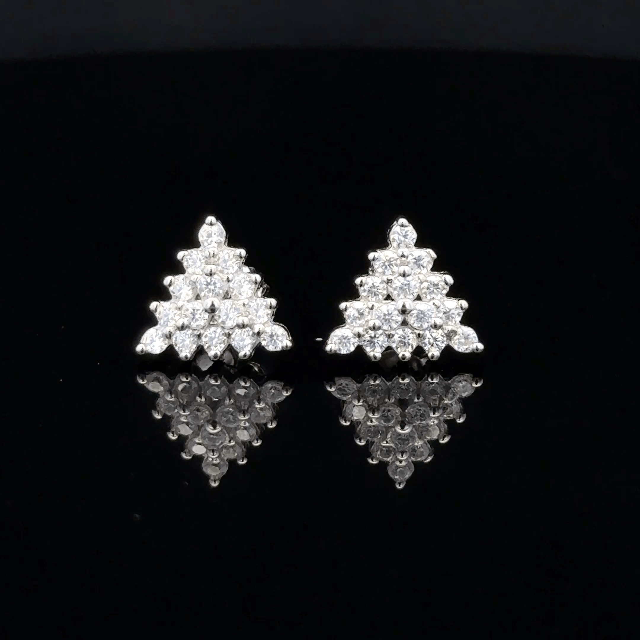 Triangle shape earrings
