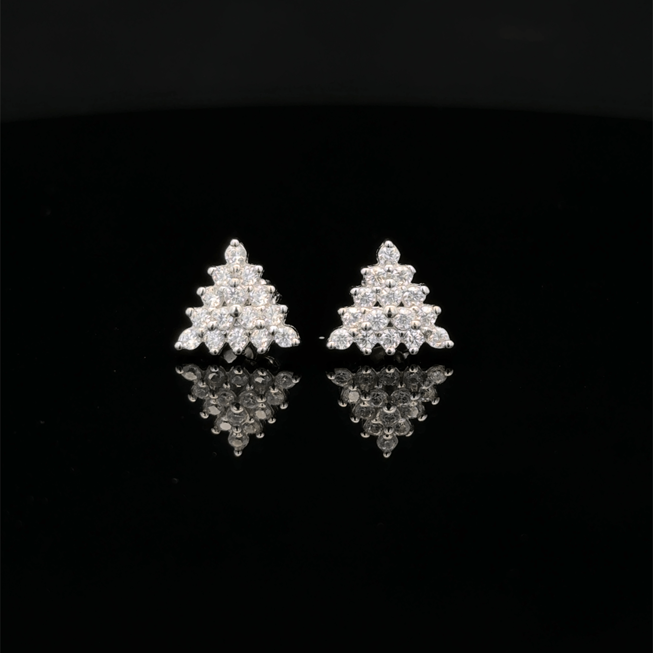 Triangle shape earrings