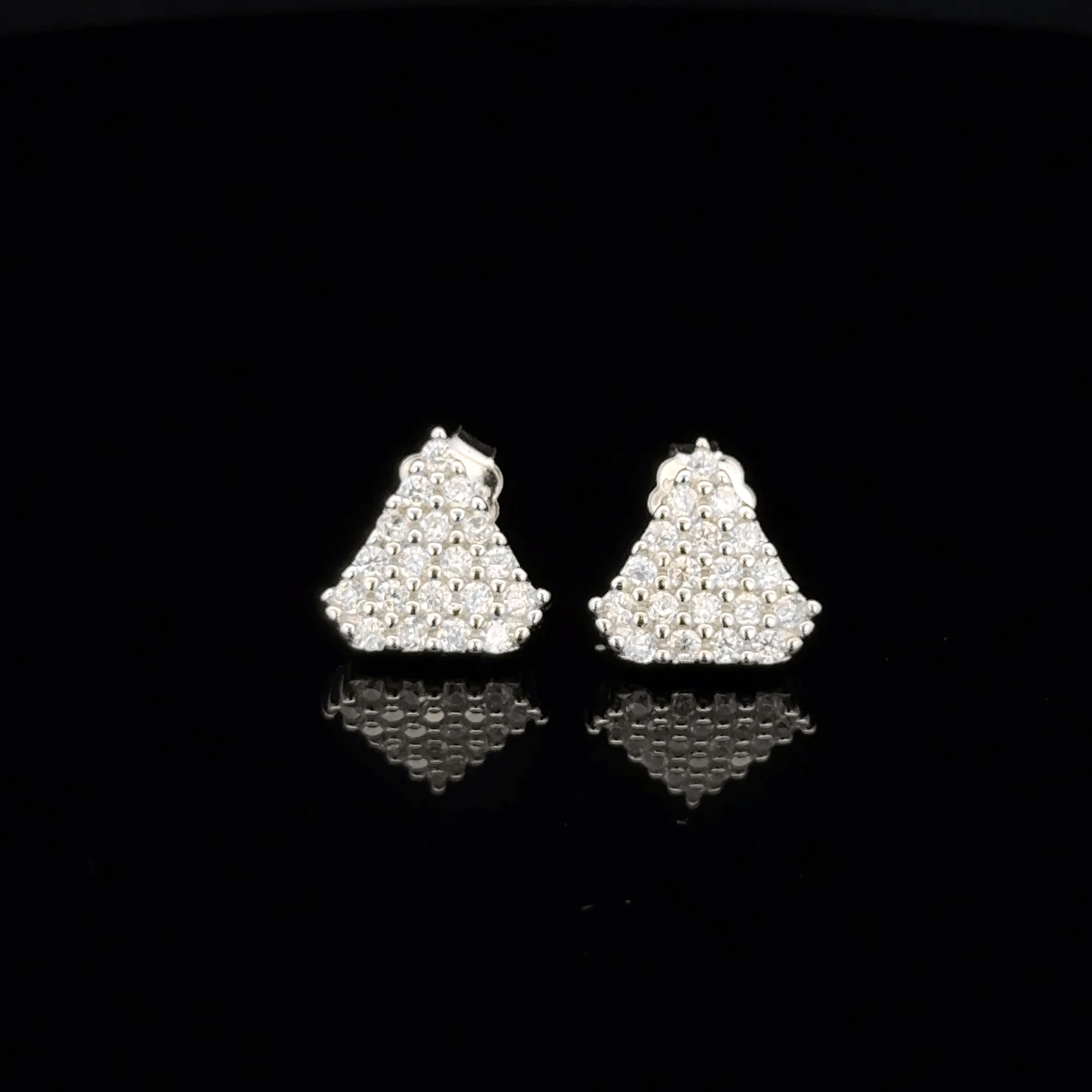 Imperial Argent Triangles earrings
