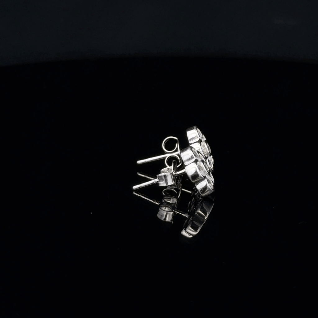 Flower-shaped earrings