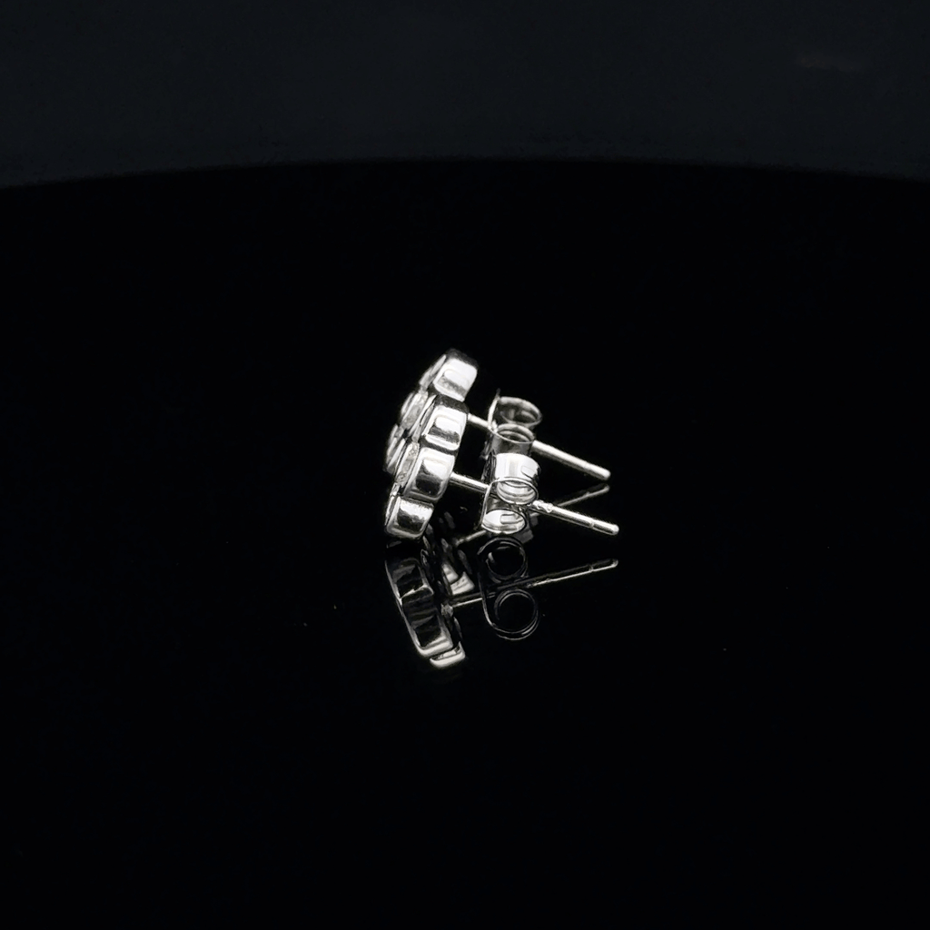Flower-shaped earrings