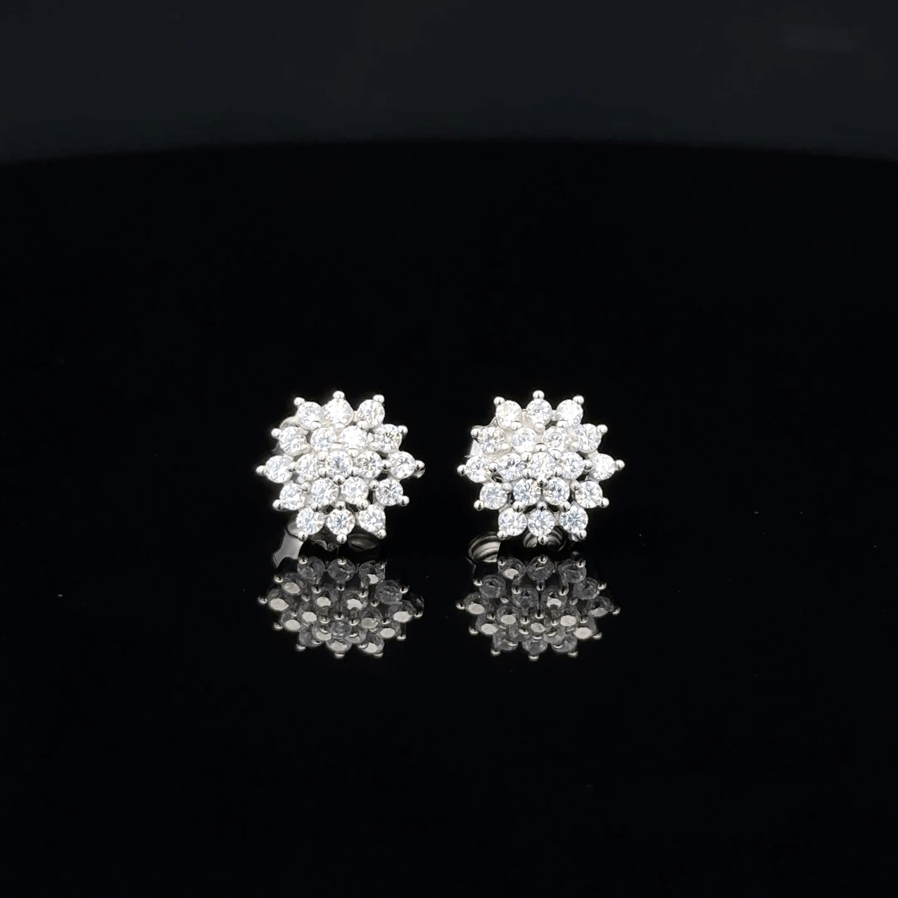 Imperial Argent Blooms earrings