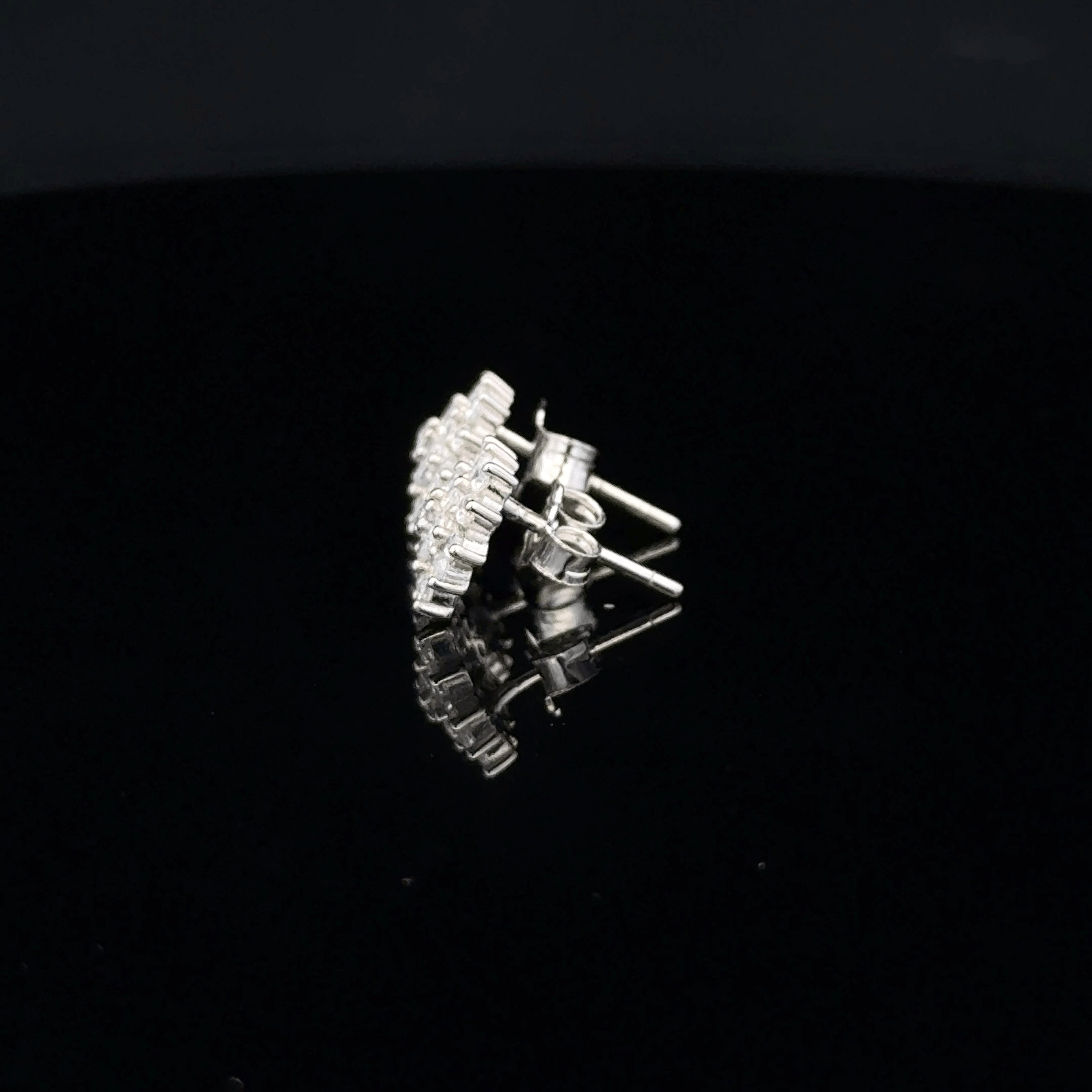 Imperial Argent Blooms earrings