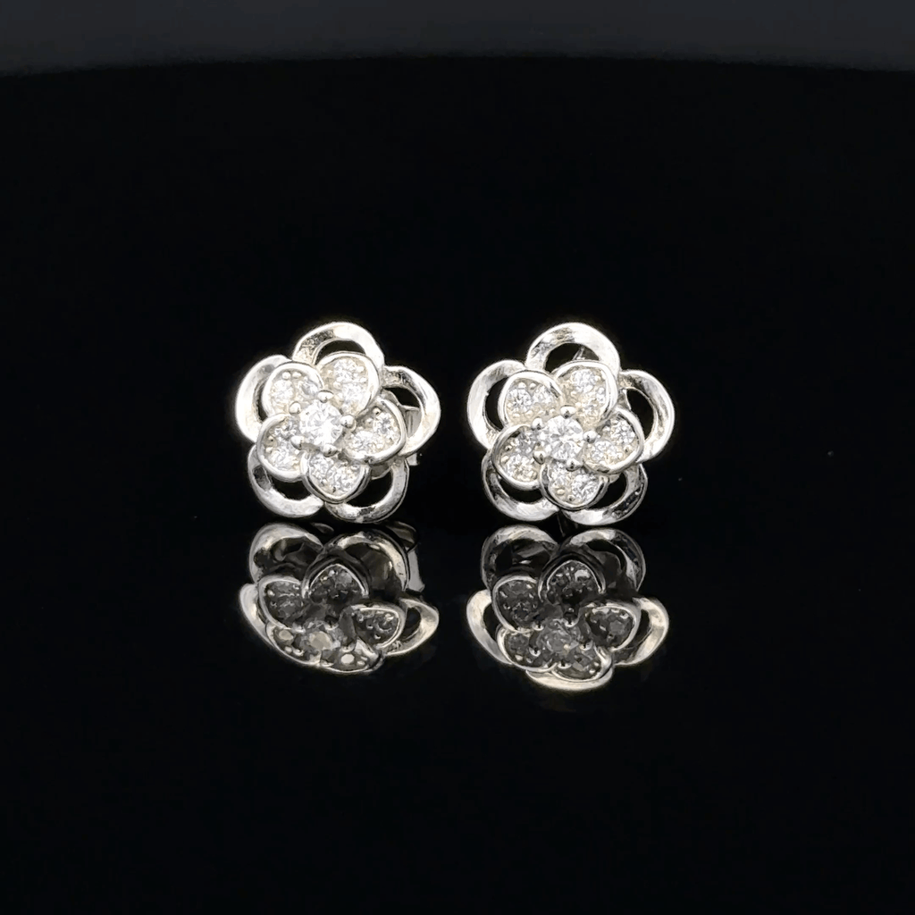 flower-shaped earrings
