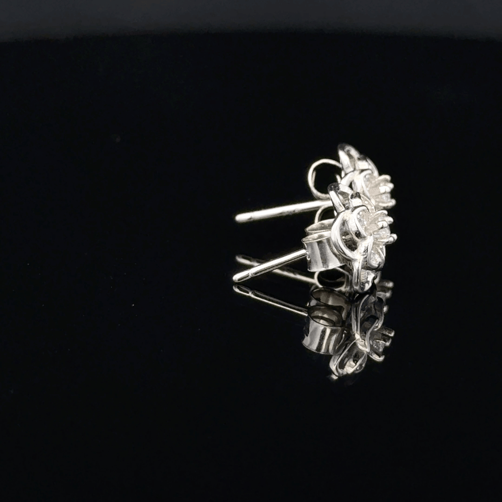flower-shaped earrings