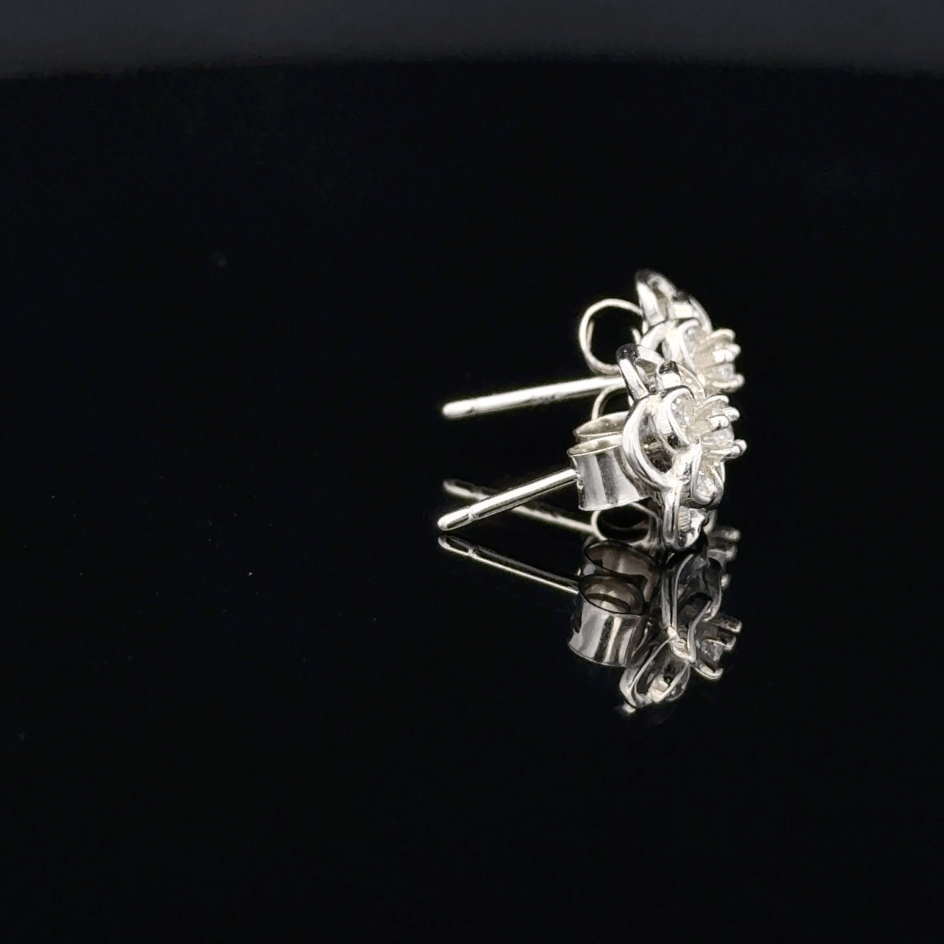 flower-shaped earrings