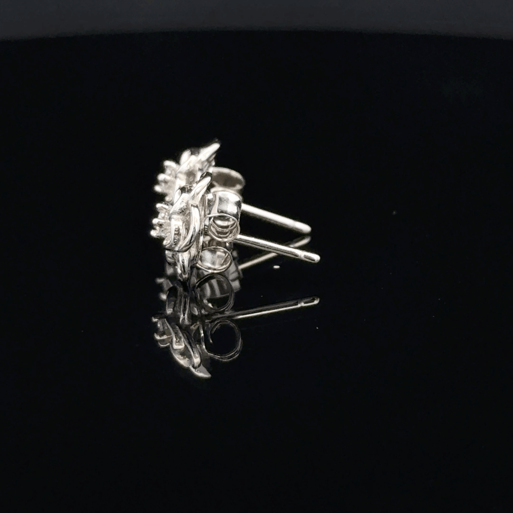 flower-shaped earrings